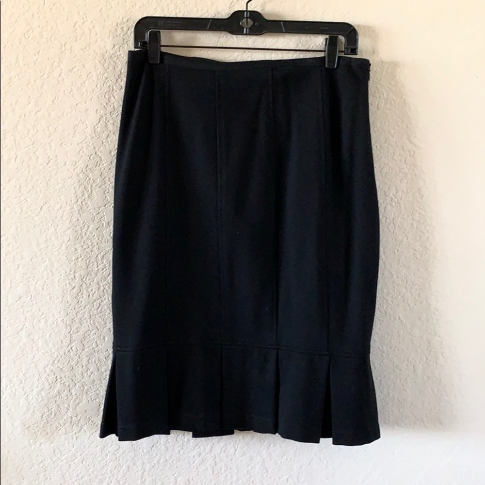 Black Nanette Lepore A-line skirt with hem flare